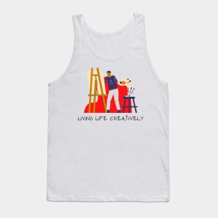 Living Life Creatively Artist Tank Top